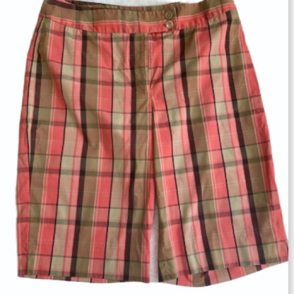 Jones New York Women’s Plaid Casual Shorts